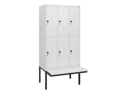 Dubbeldekse dekenkist,HxBxD 1950x900x815mm,3x2vak.,vak B 300mm