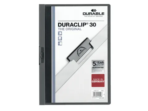 Klemmap Durable 2200 A4 3mm Antraciet/grijs