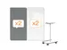 Nobo Move & Meet mobiel whiteboard mededelingenbord 180x90cm
