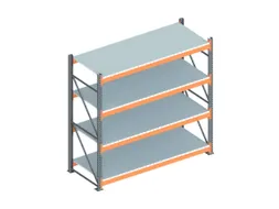 Breedvakstelling Basisveld 2700x2700x1100mm 4 Stalen Legborden 2400kg