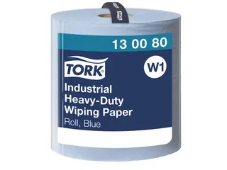 Poetspapier Tork 130080 W1 Heavy-Duty Premium 3-laags 750 vel blauw - 1