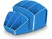 Pennenbak CEP Gloss 8-vaks plastic glanzend ocean blue