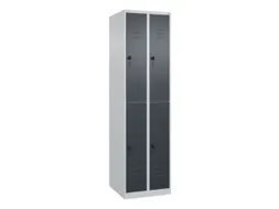 dubbeldekse locker,HxBxD 1850x500x500mm,2x2vak.,vak B 250mm