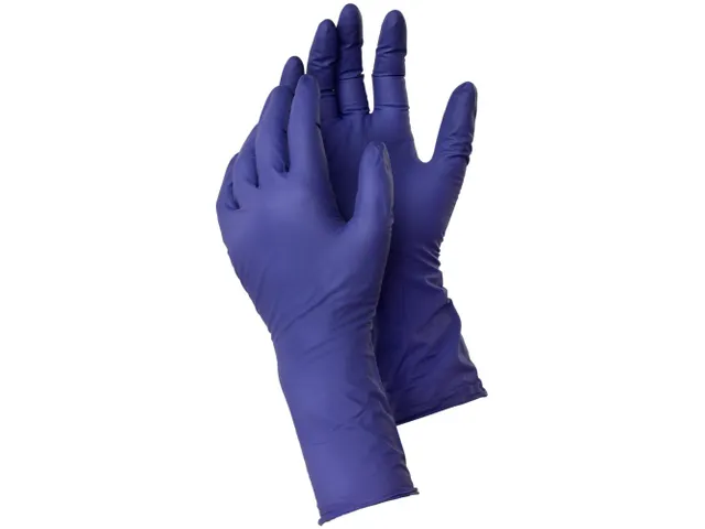 Tegera 85801 nitril wegwerphandschoenen, blauw, maat 7, per 10 paar