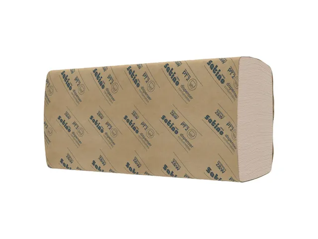 Handdoek PureSoft PT2 Z-vouw 2-laags 25x150vel natuur 277530 Pallet