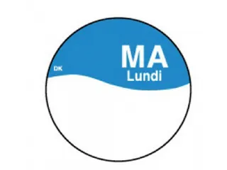 Daymark Label Dagetiket Maandag Permanent, rol 1000st - 1
