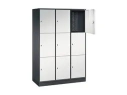 grootvolume-lockersysteem,RAL 7021/RAL 7035,HxBxD 1950x1220x500mm