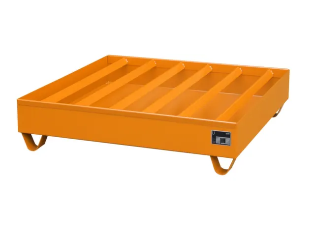 Opvangbak 4x 200l Opvangvol. 230l 285x 1200x 1200mm Profielrooster