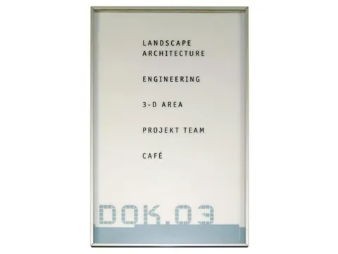 Deurbordje Hxbxd 160X100X6Mm Aluminium Profiel Acrylglas