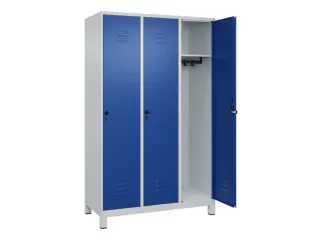 locker,HxBxD 1950x1200x500mm,3vak,vak B 400mm,draaigrendel,voeten - 2