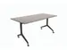 Table pliante Schaffenburg 180x80cm Gris clair 25mm Cadre Noir