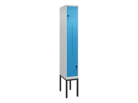 Z-garderobekast,HxBxD 2120x300x500mm,vak B 150/300mm,draaigrendel