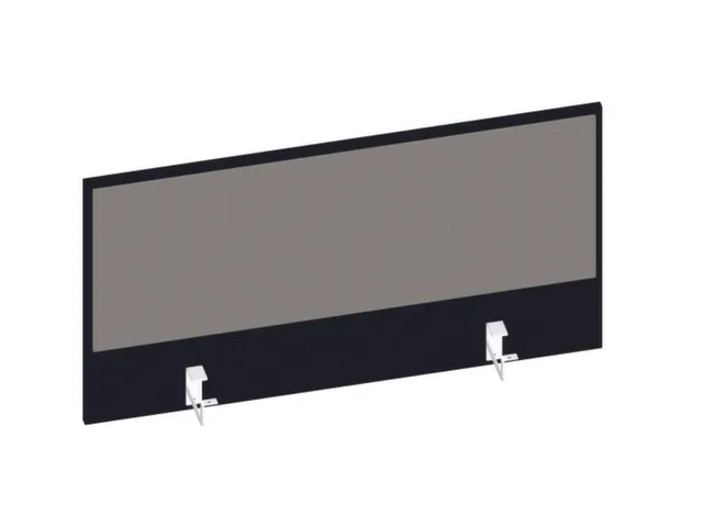 baliepaneel,v. bureau,aanbouw achter,B 1000mm,CC-zwart,BN8078-grijs