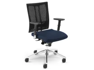 Nowy Styl Bureaustoel, rugleuning met netbekleding blauw - 1