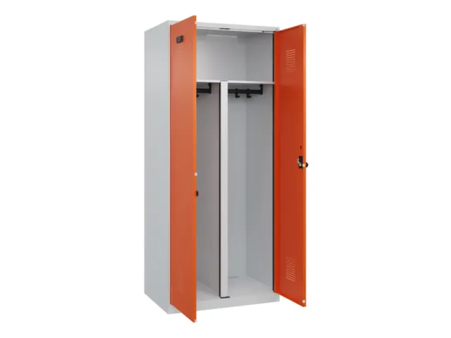PBM-locker,HxBxD 1850x800x500mm,2vak,vak B 400mm,draaigrendel