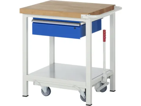 Werkbank Hxbxd 880x750x700mm Beukenhouten Werkblad 1lade