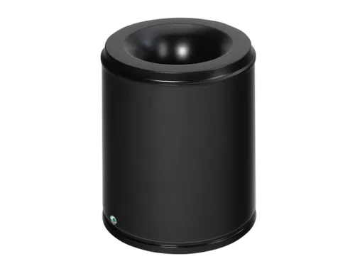 prullenmand zelfblussend 80 liter HxØ 560x465mm kop zwart
