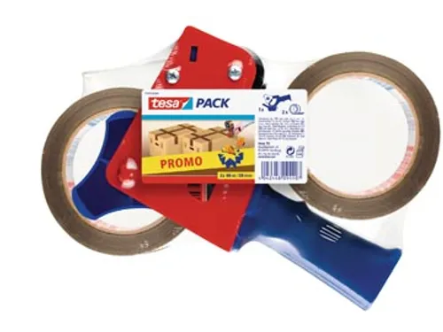 Tapedispenser incl. tape Pp 50mmx66m 2 Rollen