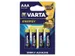Batterij Varta Energy 4x AAA Alkaline 1.5V