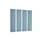 Akoestische PET-vilt wandtegels 30x120cm Blauw 4 Stuks