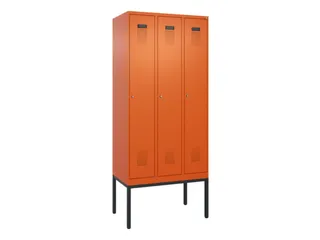 locker,HxBxD 2120x900x500mm,3vak,vak B 300mm,cil.-slot,voetonderstel - 2