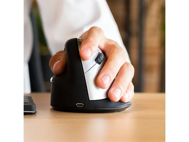 Ergonomische muis R-Go HE Break Large Links draadloos Zwart
