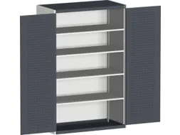 kast met sleufplaat,HxBxD 2000x1300x525mm,4xStalen bodem