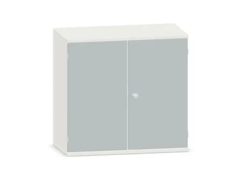 kantoorkast,HxBxD 770x800x430mm,decor romp wit,decor front lichtgrijs