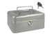 Coffret à monnaie westcott 152x120x79mm argent, insert en plastique a