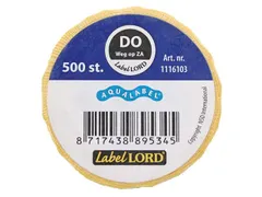Voedseletiketten 54x22x54mm Aqualabel DO weg op ZA