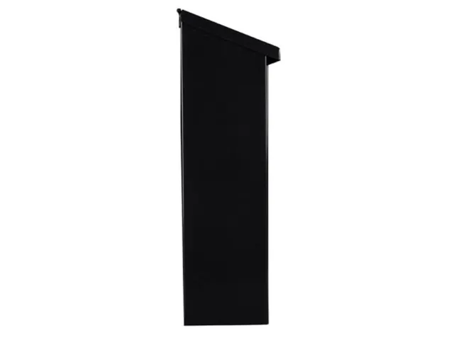 Brievenbus Monaco Zwart met naamplaatje incl. 2 sleutels 37x36.5x10cm