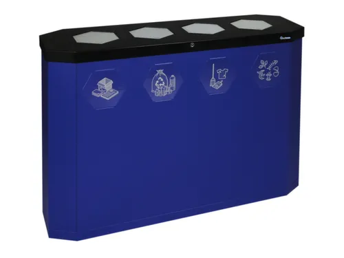afvalverzamelstation,4x45l,HxBxD 830x1200x355mm,4opening(en)
