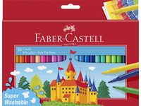 Viltstift Faber-Castell 50 stuks karton etui assorti