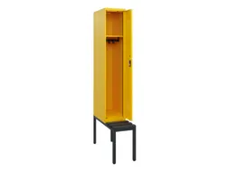 locker met bank,HxBxD 1950x300x815mm,1vak,vak B 300mm,cilinderslot