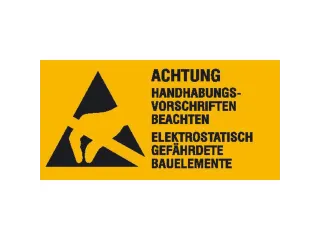 waarschuwings-combibord,Elektrostatisch gevoelige onderdelen,PVC - 1