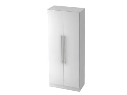 kantoorkast openslaande deuren HxBxD 1270x800x420mm hout eiken wit