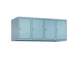 opzetkast,v. locker,4vak.,vak B 300mm,HxBxD 500x1200x500mm - 2