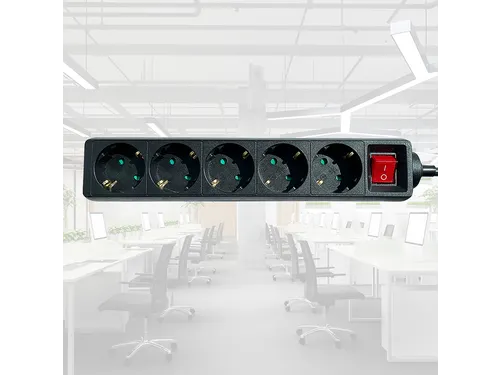 Stekkerdoos BRASQ 4 voudig 1.4 meter zwart