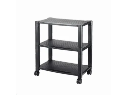 Mobiele Trolley 3 Niveaus 33.6x42.8cm plateau Zwart
