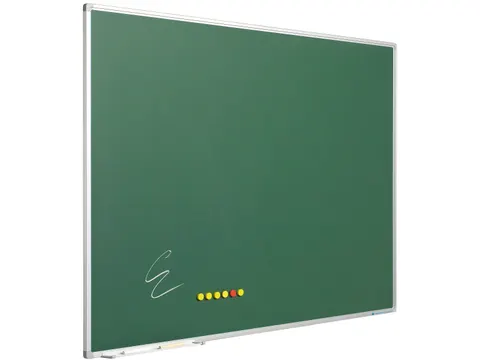 Krijtbord Groen 100x150cm softline alu-profiel 8mm emaille