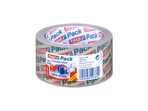 Tesapack Crystal Clear Pvc Verpakkingstape 66mx50mm Transparant
