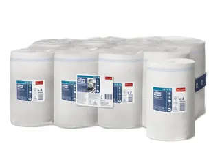 Tork 100130 Wiping Poetspapier Advanced 415 minirol 1-laags wit - 1