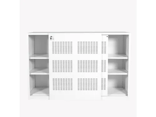 Schuifdeurkast Claudius N 180x120x45cm Wit Enkelzijdig