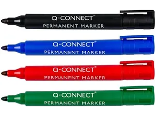 Permanente Marker Ronde Punt Assorti 4 Stuks - 4