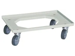 Bakonderwagen 250kg Laadvloer 600x400mm Rubberen Wielen Naturel