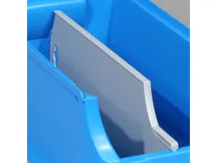 lengteverdeler,v. magazijnbak,HxD 125x330mm,dikte 9mm,Polystyreen