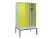 locker voor scheiding van kleding,HxBxD 2120x1200x815mm,4vak