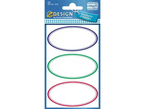 huishoudetiket Z-design Home pakje a 3 vel ovaal