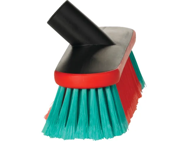 Brosse ovale à passage d'eau 475552 souple/fleuré 270mm