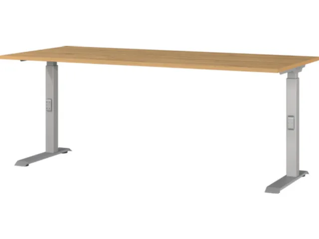 In hoogte verstelbaar bureau,HxBxD 680-910x1800x800mm